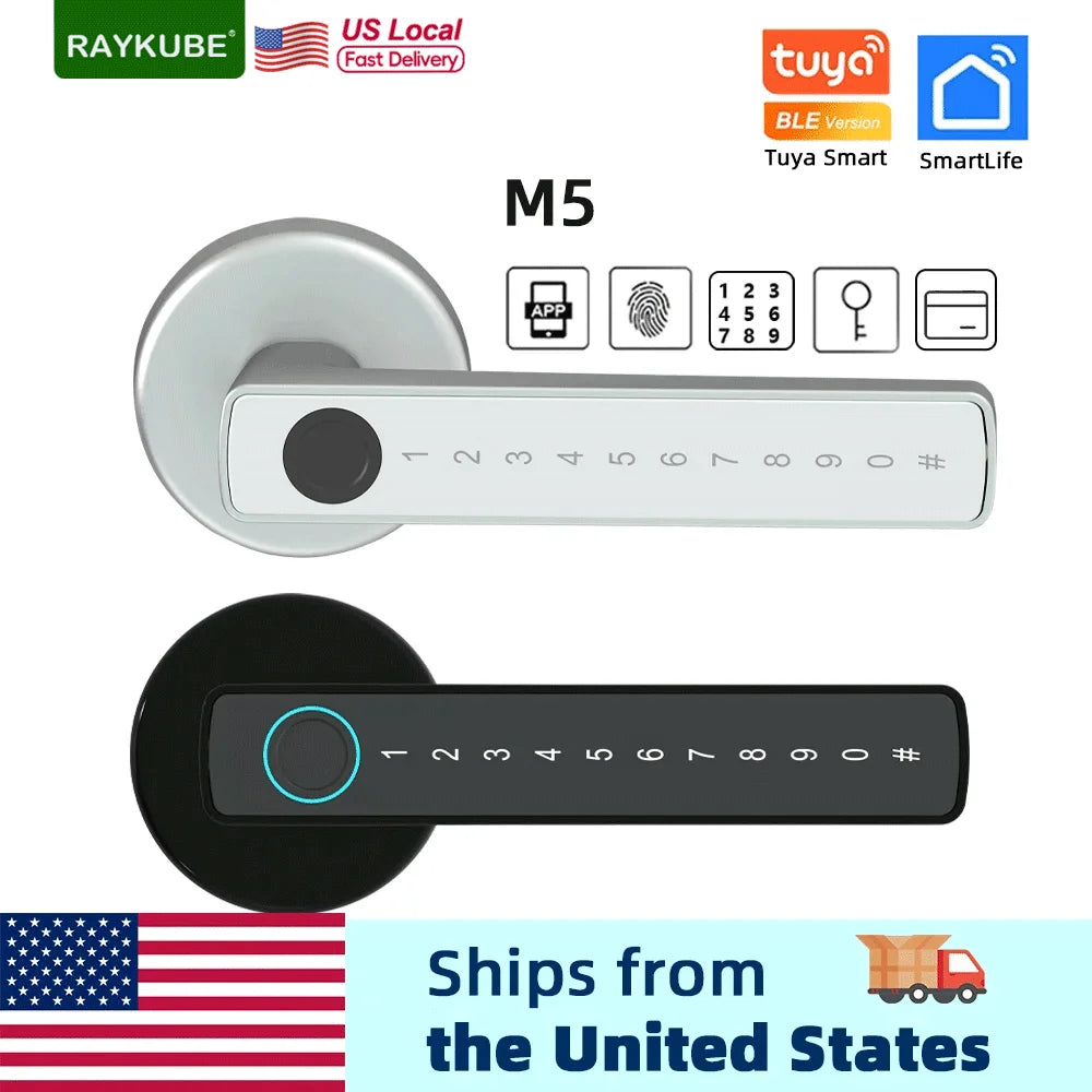 RAYKUBE M5 US Tuya BLE Smart Door Lock