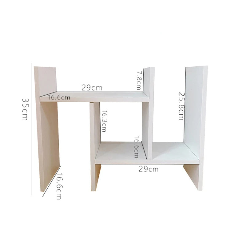 Kawaii Storage Shelf DIY Desk Holder Office Desktop Organizer Table Organizer Bookshelf Insert Shelve For Kids Room