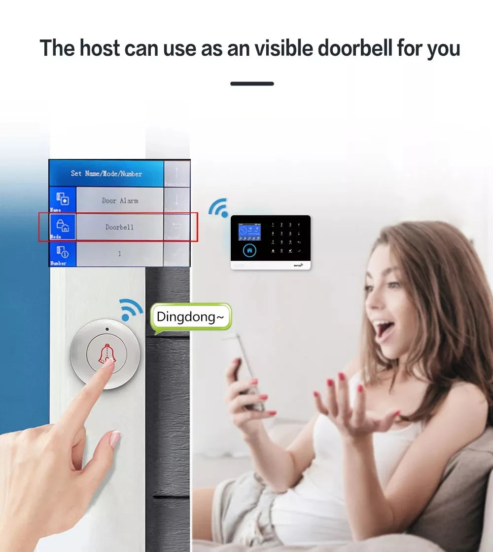 Gautone 4G Wifi Alarm System Tuya Smart 433MHz