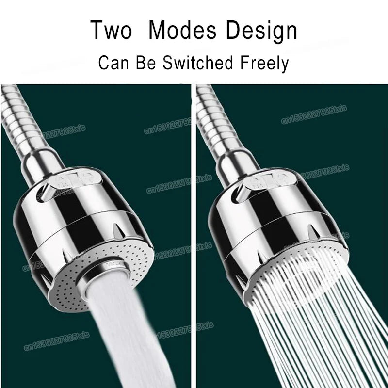 2/3Mode Faucet Extender 360Degree Rotatable Faucet Nozzle Adapter Home Water Saving Bubbler Kitchen Bathroom Faucet  Accessories