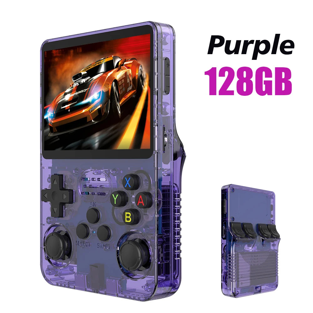 BOYHOM R36S Retro Handheld Video Game Console Linux System 3.5 Inch IPS Screen R35s Pro Portable Pocket Video Player 64GB Games