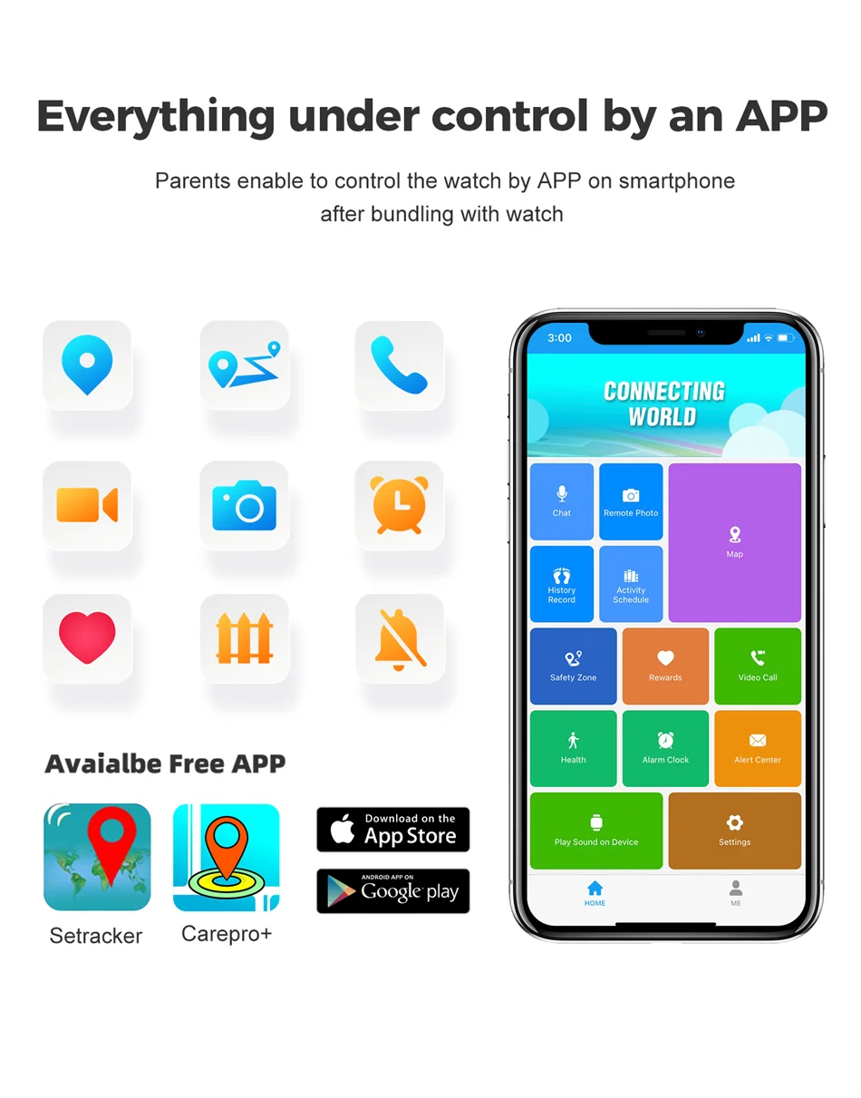 2024 Smart Watch Kids LBS Location SOS Phone Call SIM Card Camera Photo Alarm Clock Children Electronic Watch Gift For Boy Girls