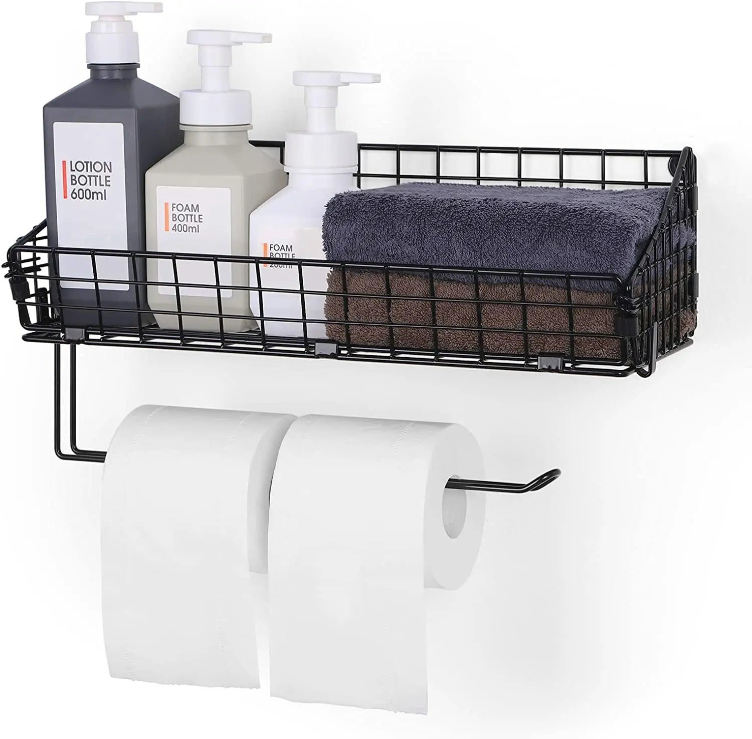 Iron mesh wall mounted kitchen Storage rack