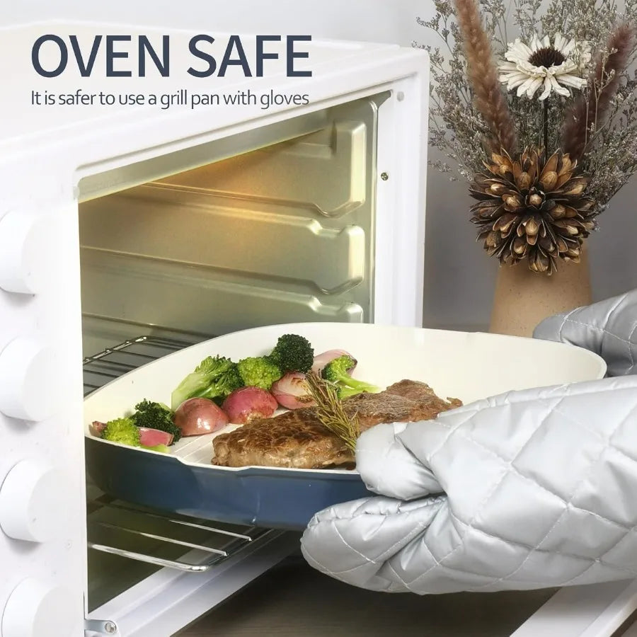 23pcs Ceramic Pots and Pans Set with Nonstick Surface and Detachable Handles for Induction Cooktops Includes Frying Pans and Sa