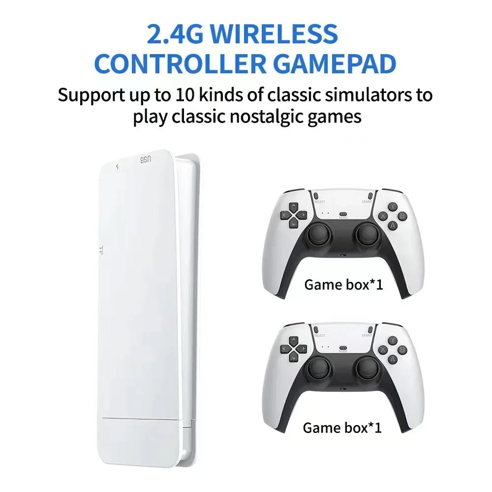 M15  Stick Mini TV Handheld Game Console Wireless Gamepads Video Game 64G 20000+ Retro Game HD Output Two-player for PS1 Etc