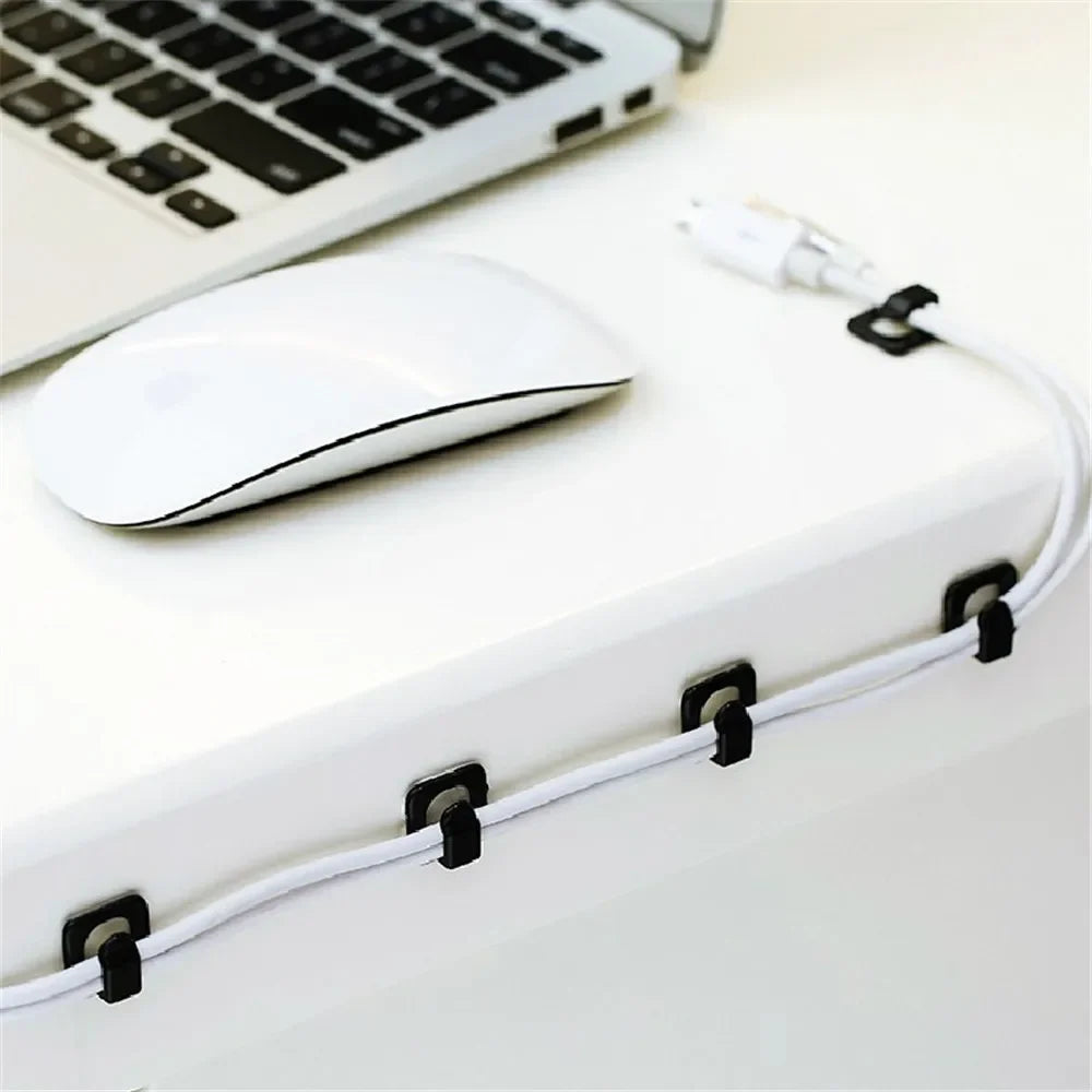 Self Adhesive Usb Organizer Cable Desk Holder