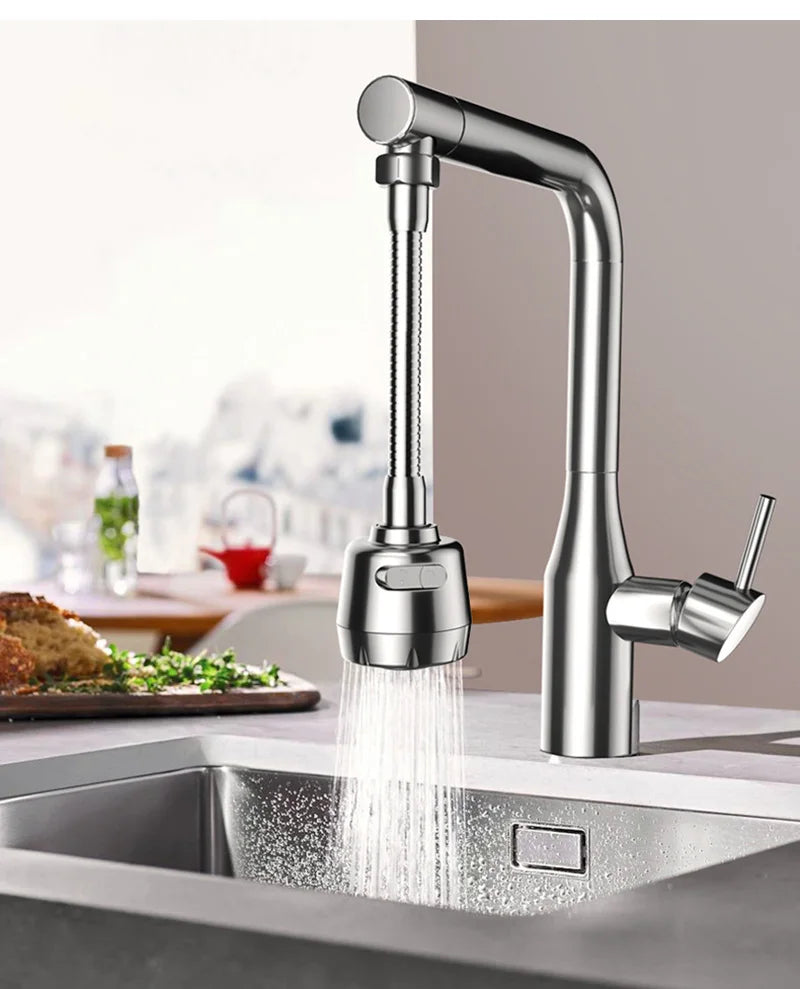 2/3Mode Faucet Extender 360Degree Rotatable Faucet Nozzle Adapter Home Water Saving Bubbler Kitchen Bathroom Faucet  Accessories