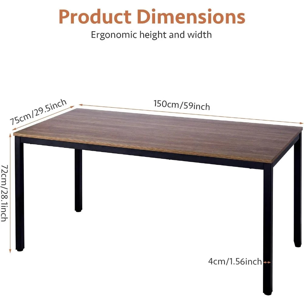 Home Office  Writing Study Desk Table, 59 Inch（60"x 30"）