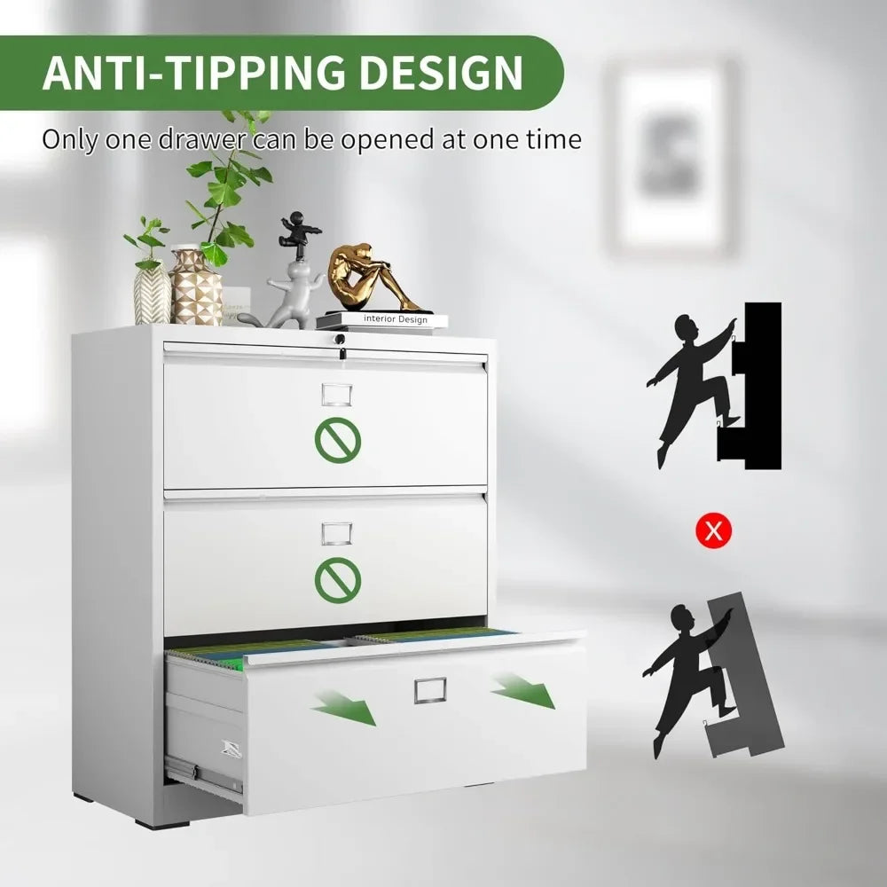 Metal Filing Cabinets Lateral File Cabinet with Lock