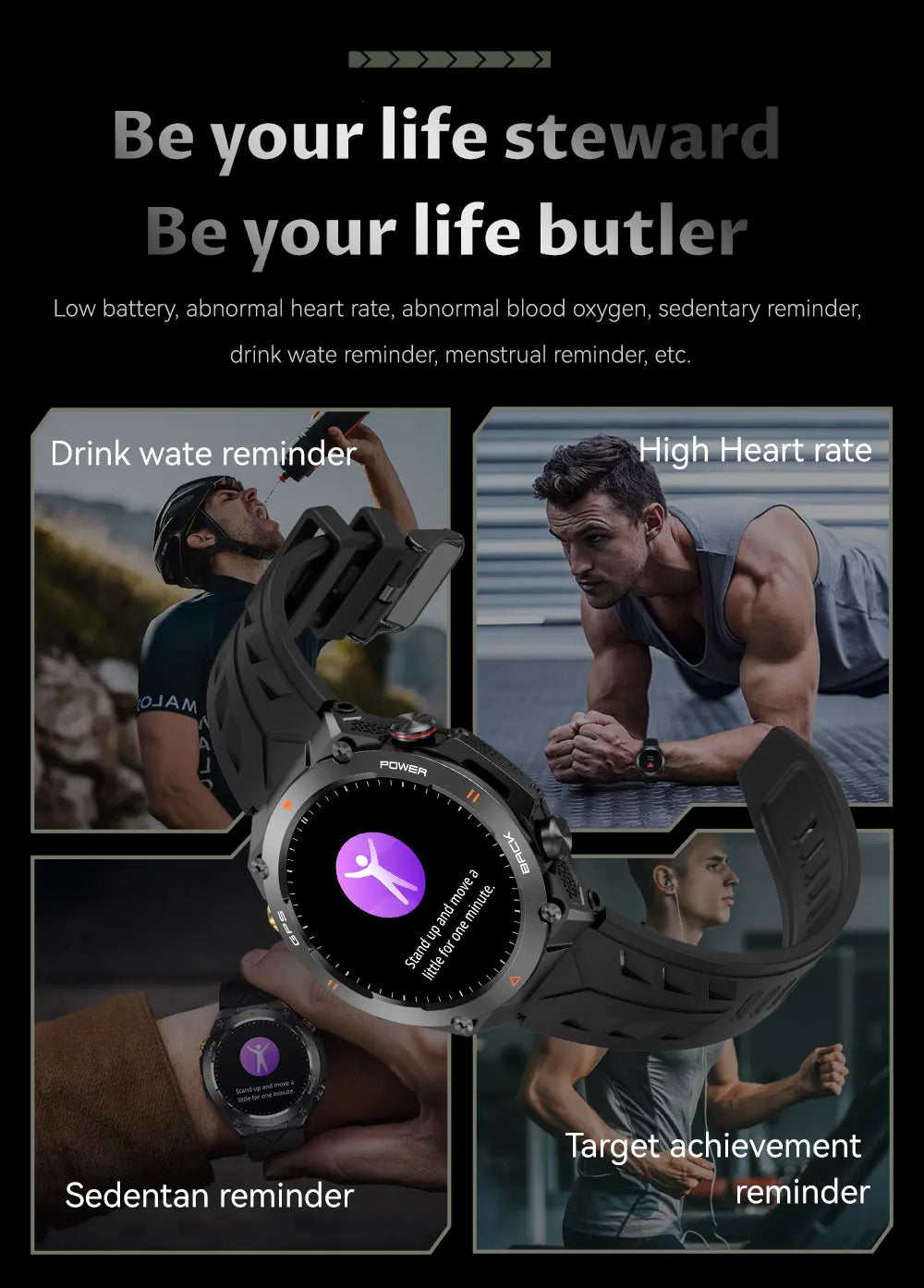 For XIAOMI New GPS Smart Watch 1.45" Ultra HD Display Built-in GPS & Compass Make/Receive Phone Calls 650mAh Battery Braceletes