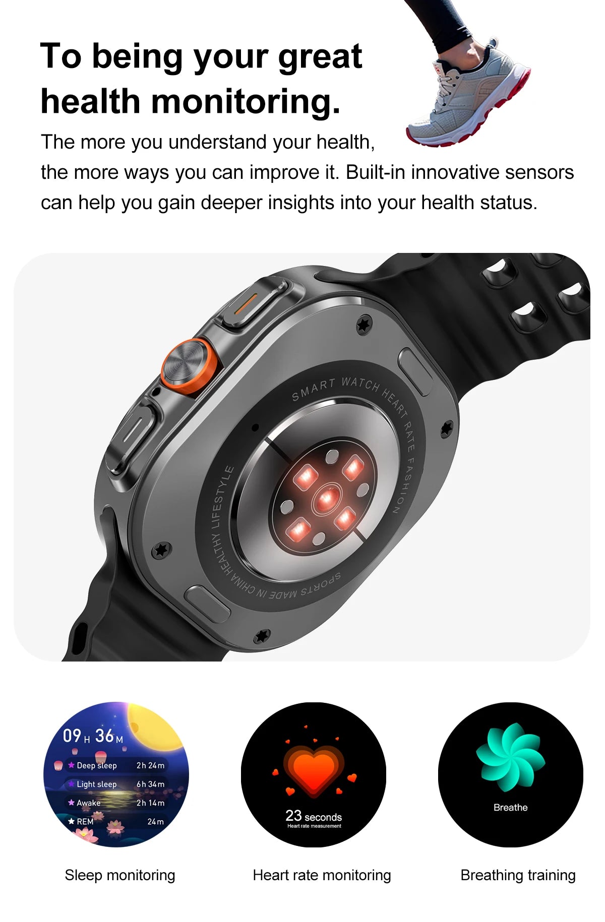 For Samsung Galaxy Watch 7 Ultra Smart Watch Men 32GB Memory NFC Bluetooth Call IP68 Waterproof Outdoor Sport Watch New Upgraded