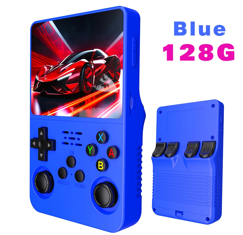 NEW Green R36S Retro Handheld Game Console Linux System 3.5 Inch IPS Screen Portable Pocket Video Player 64GB 128G Game Kid Gift