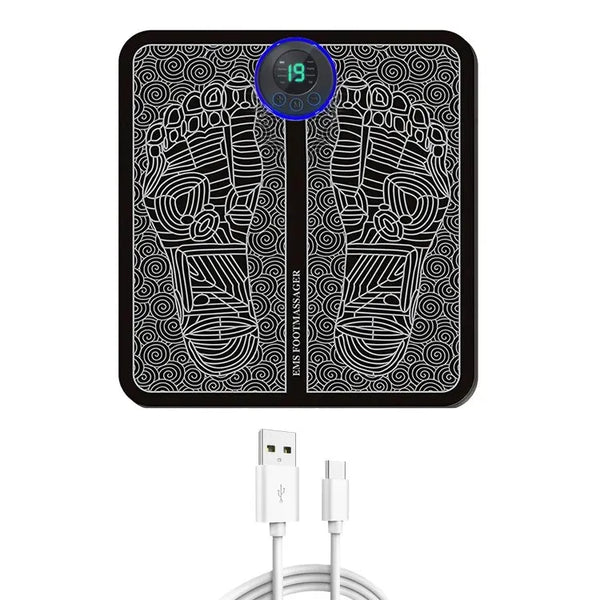 Foot Massager Stimulation Pad Electric Foot Massage With Remote 8 Mode 19 Levels of Strength Lightweight Relieve Foot Pressure