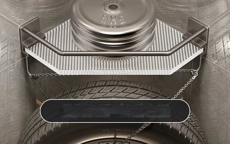 2PCS Bathroom Acrylic Shelves Kitchen Storage Organiser Shampoo Shelf Shower Shelf Bathroom Accessories No Drill Storage Shelf