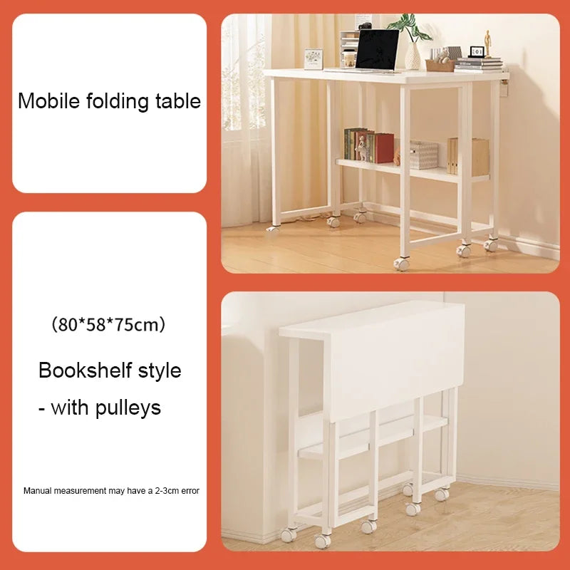 Folding Computer Desk Study Computer Desks For Home Office Nordic Style Portable Computing Stand Multifunctional Foldable Desk