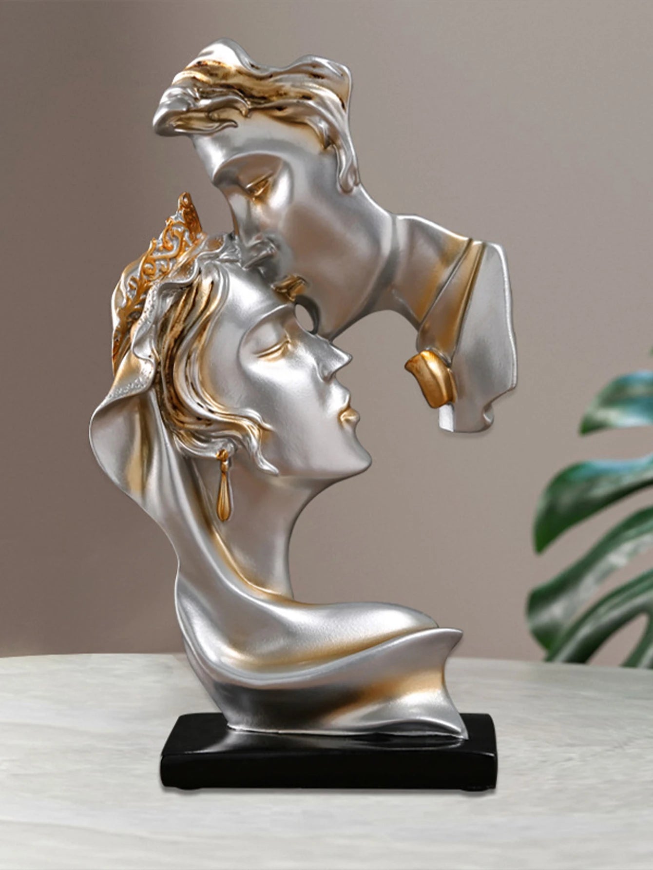 scandinavian accessible luxury kissing ornaments