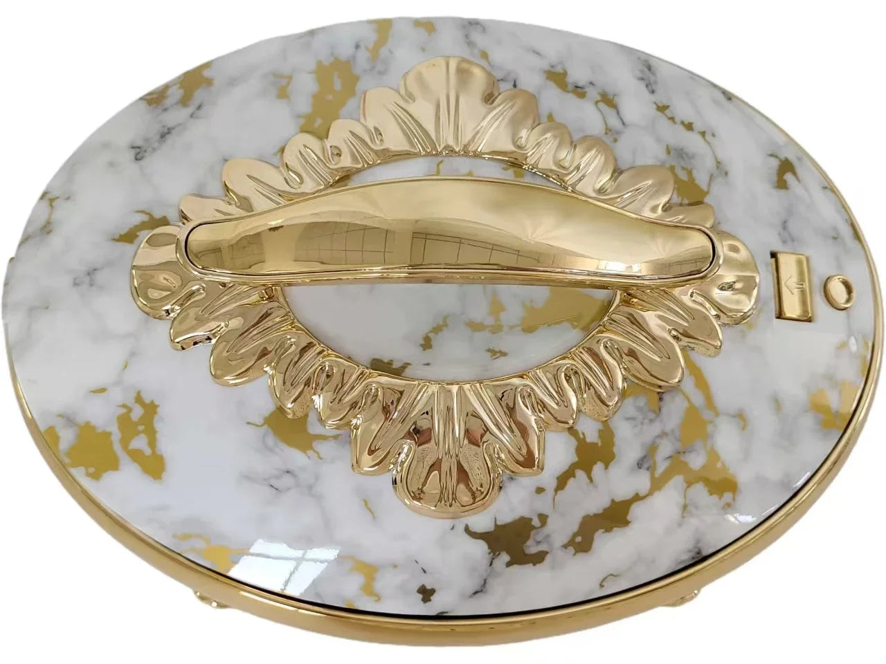 3PCS Stainless Steel Cookware Set White/Black & Gold/Silver Insulated Luxury Food Warmer For Hot Pot Casserole 4/5/6L