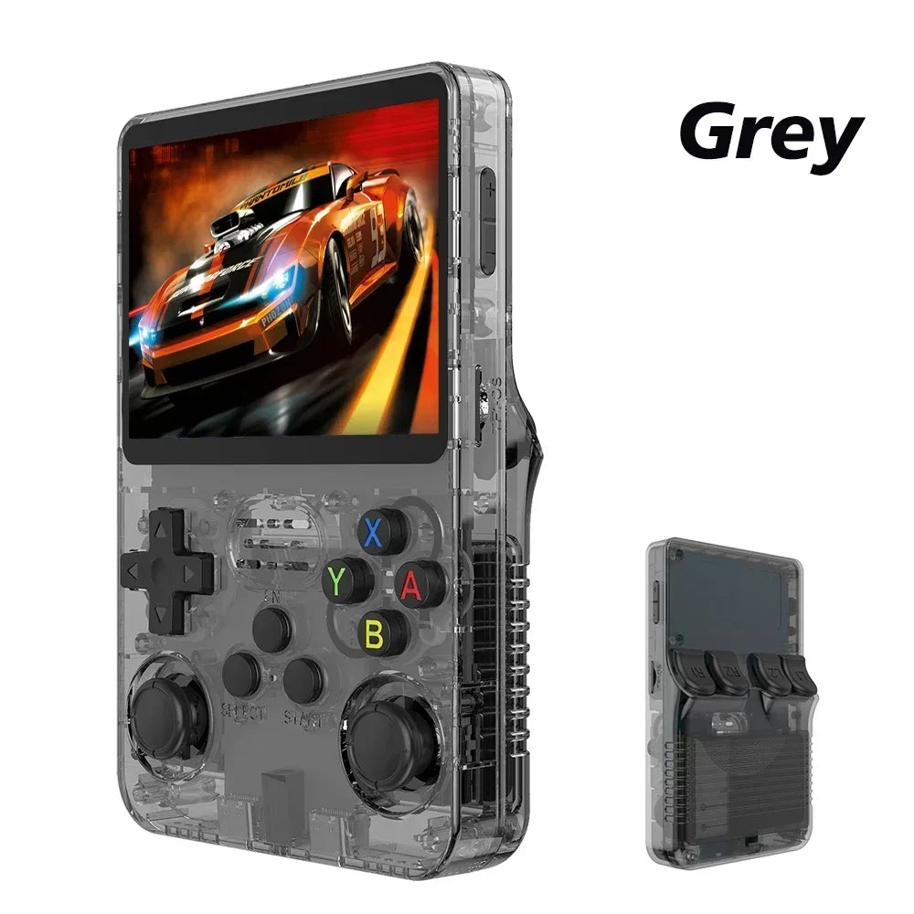 NEW Green R36S Retro Handheld Game Console Linux System 3.5 Inch IPS Screen Portable Pocket Video Player 64GB 128G Game Kid Gift