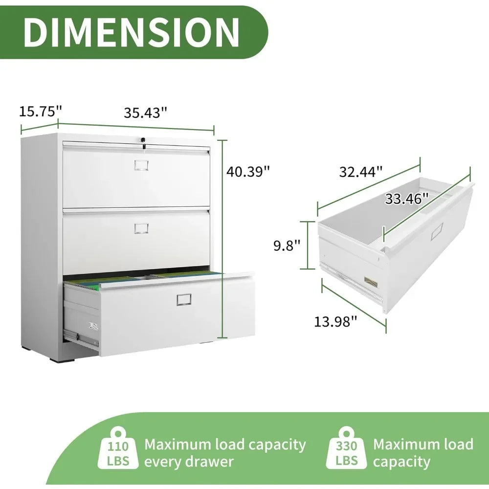 Metal Filing Cabinets Lateral File Cabinet with Lock