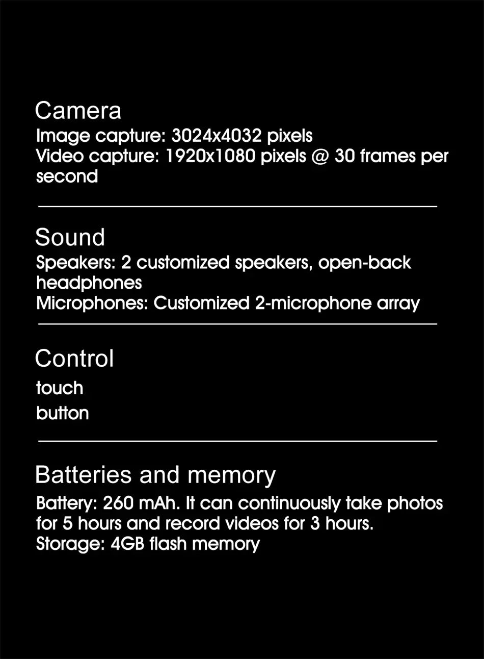 2026 High Quality Upgrade AI Smart Glasses 100MP Camera for Photography 4K Video Bluetooth Call ChatGPT Portable