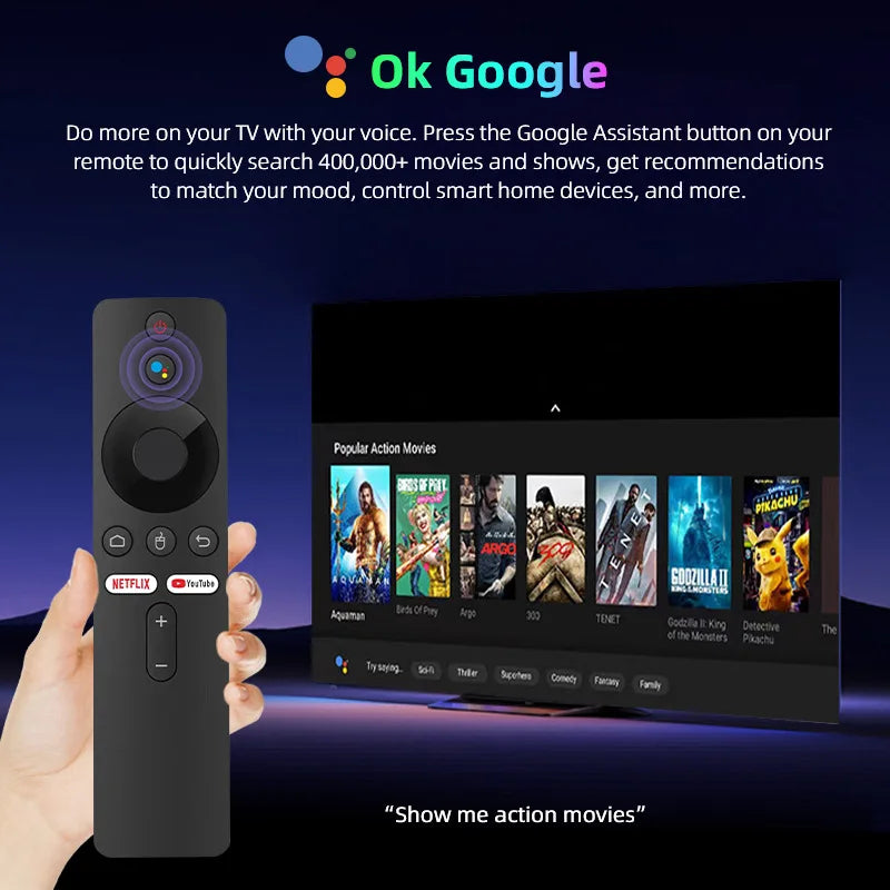 Q10 Android13 8K HDR10+ Smart TV Box Allwinner H313 128G Dual Wifi BT5.0 Set Top Box Media Player with Google Voice Assistant