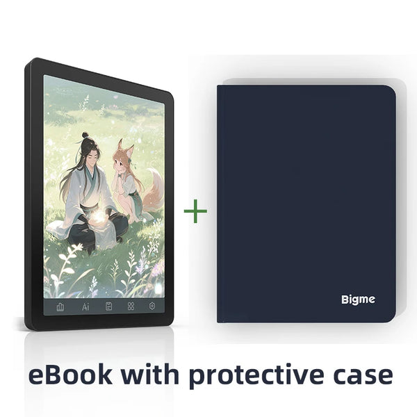 Bigme B6 Electronic book, 6'' color e-ink ebook reader 36-level front light Android 14 OS w/ Google Play, Eye-Protecting ereader
