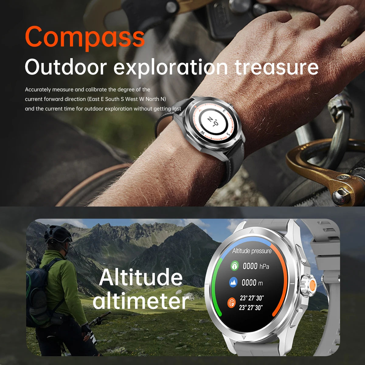 New For Xiaomi S4 Ultra Smart Watch Men AMOLED Outdoor Sports NFC GPS Compass Heart rate Waterproof Bluetooth Call Smartwatches