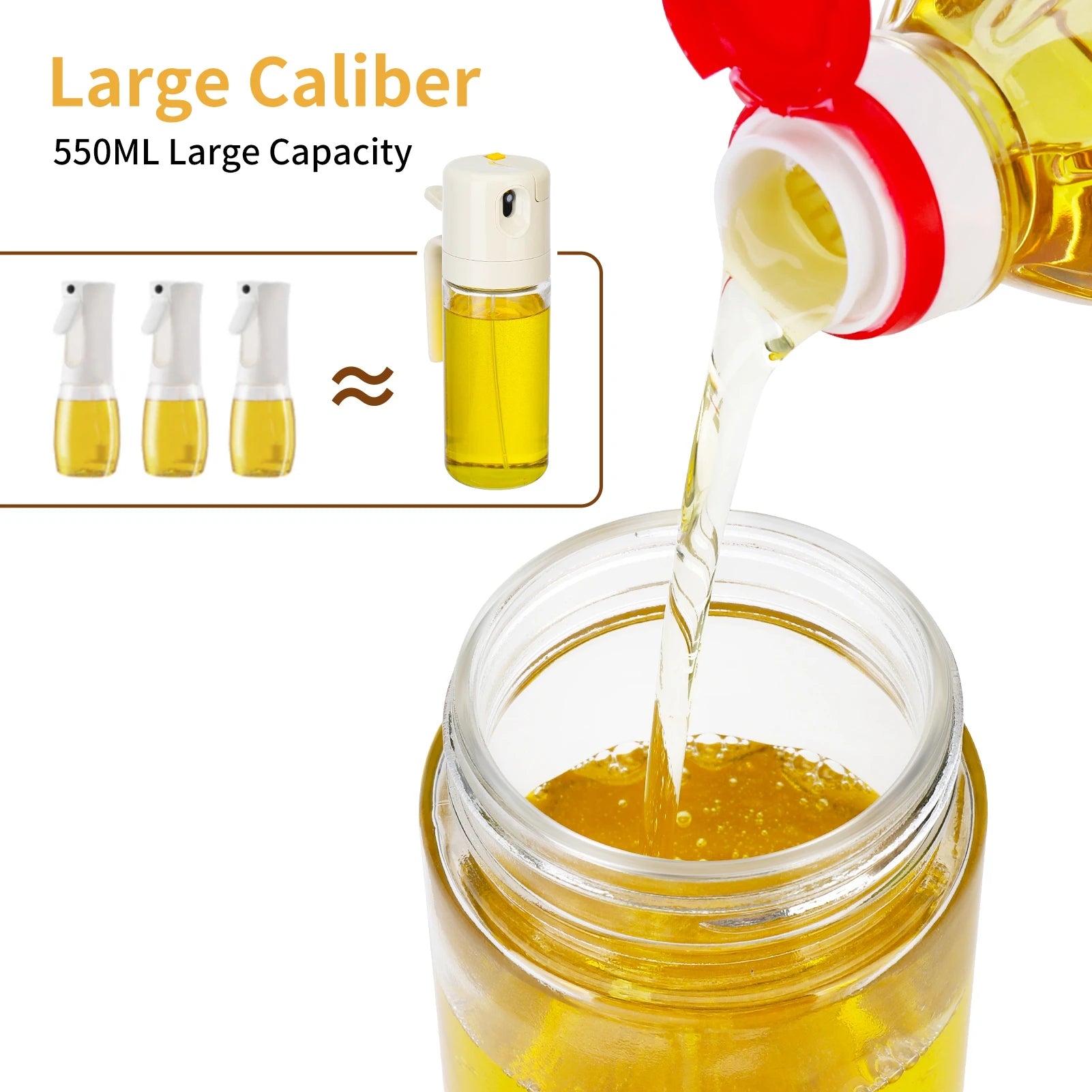 Olive Oil Dispenser Bottle for Kitchen