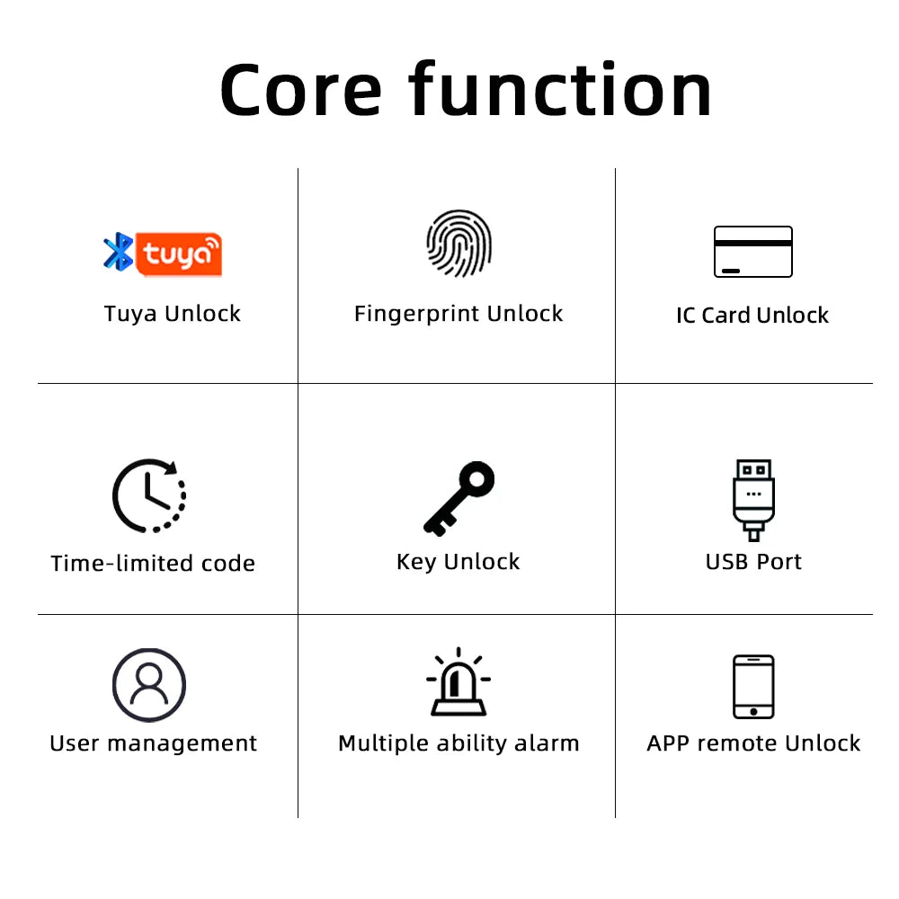 RAYKUBE M5 US Tuya BLE Smart Door Lock