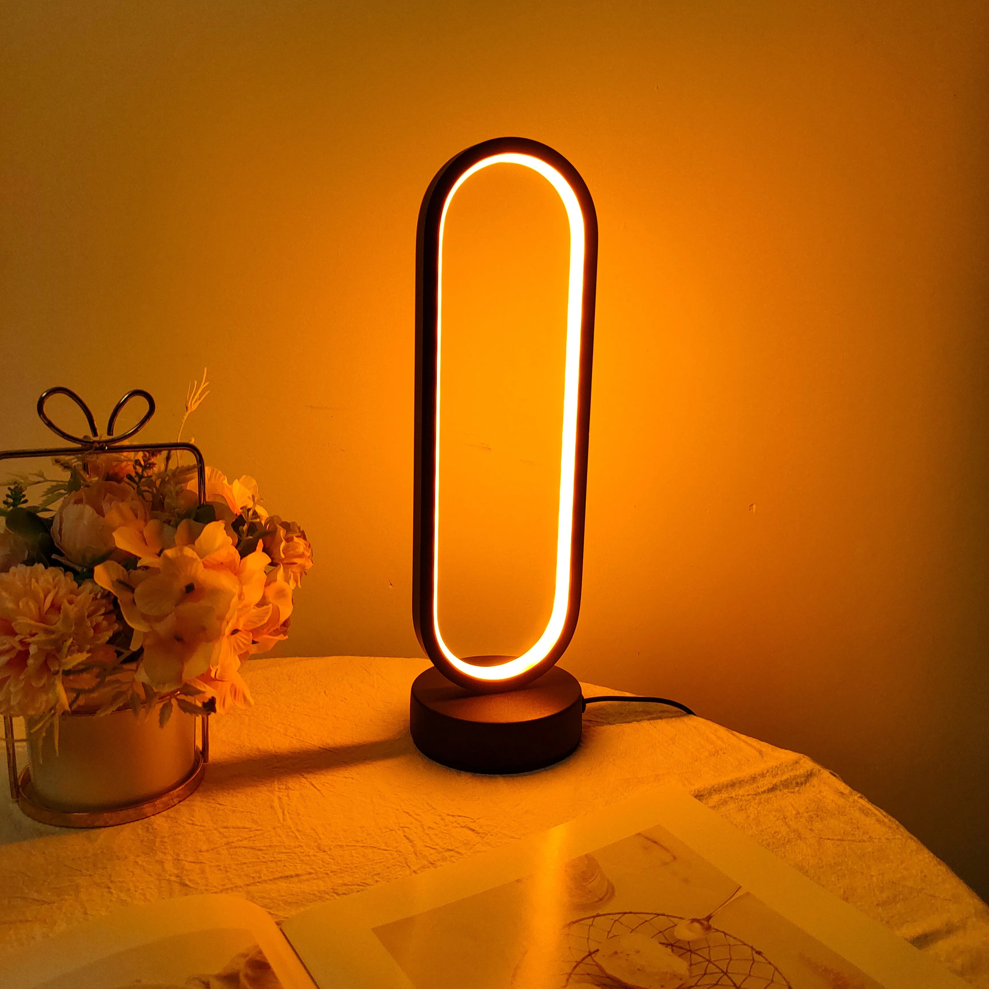 Three-color Dimming Bedside Lamp LED Night Light