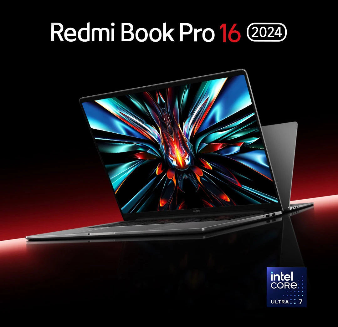 XIAOMI Redmi Book Pro 16 2024 Laptop Intel Ultra5 125H 7 155H RAM 32GB SSD 1TB 16"Inch 3.1K 165Hz Notebook Ultrabook Computer PC