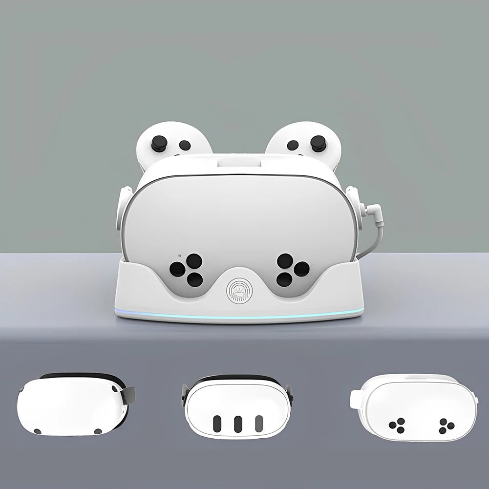 For Meta Quest 3S VR Charging Station Charging Dock Headset Display Stand and Controller Mount for Meta Quest 3S/Quest 3/Quest 2