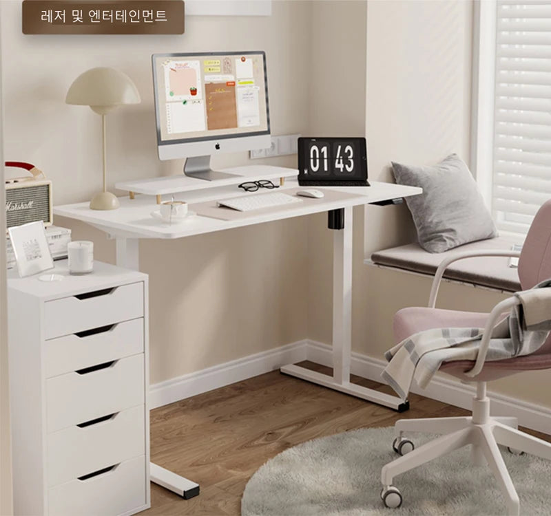 Hot Sell Height-adjustable Desk Standing Desk Motion Desk Smart Computer Desk Study Desk Learning Game Office thread computer desk 120x60cm 140x70cm