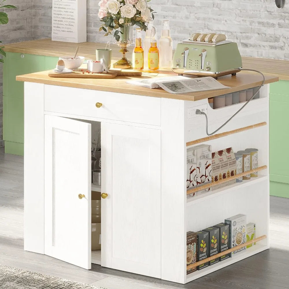 Kitchen Islands & Trolleys with Storage Space