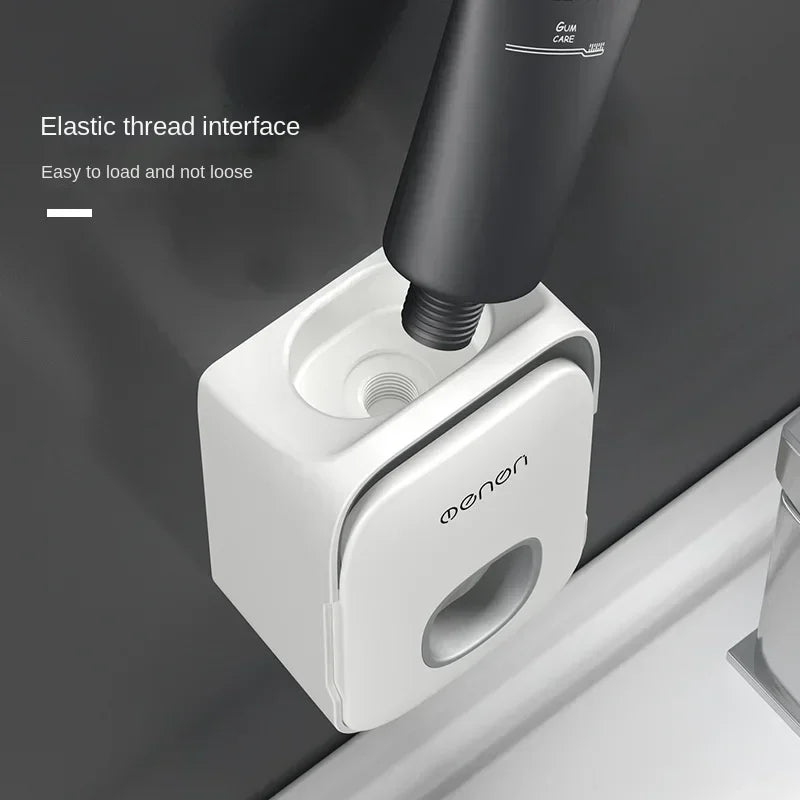 High Quality Automatic Toothpaste Dispenser Squeezer With Toothbrush Holder Wall Mounted Bathroom Accessories Sets