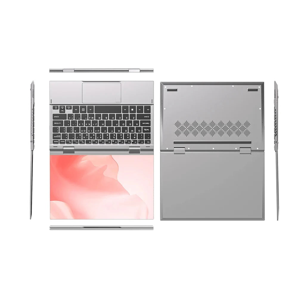 10.9 Inch Mini Laptop Intel N95 YOGA Touchscreens 16GB DDR5 2TB SSD HD Camera Backlit Keyboard 360° Fold Protable Tablet Laptop