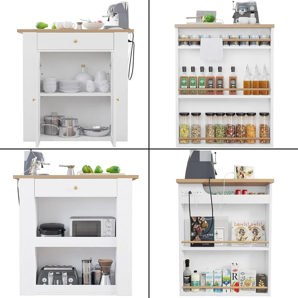 Kitchen Islands & Trolleys with Storage Space