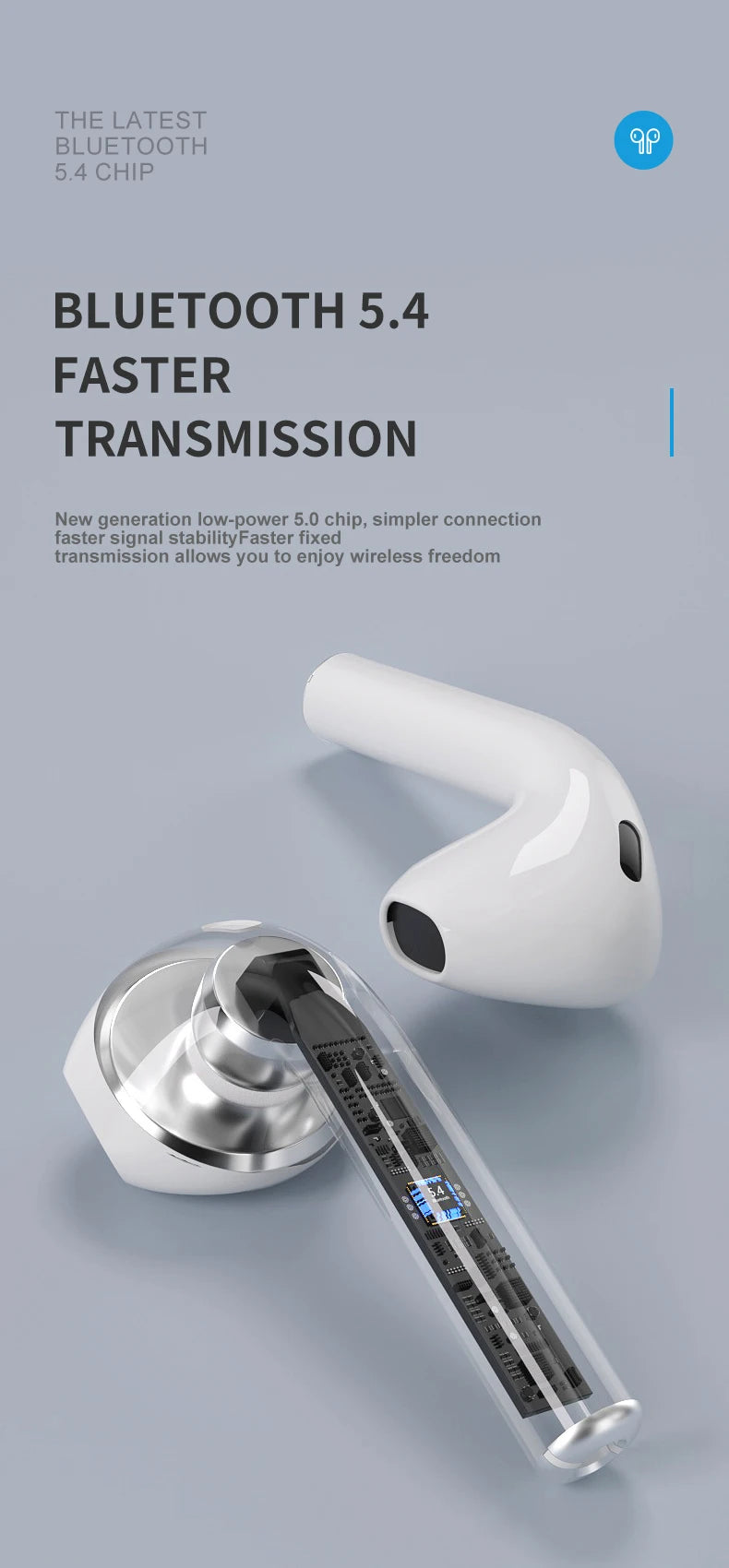 Xiaomi A2 Pro Bluetooth headset Touchscreen Portable TWS HiFi Sound Quality Long Battery Life Sports Waterproof Headphones