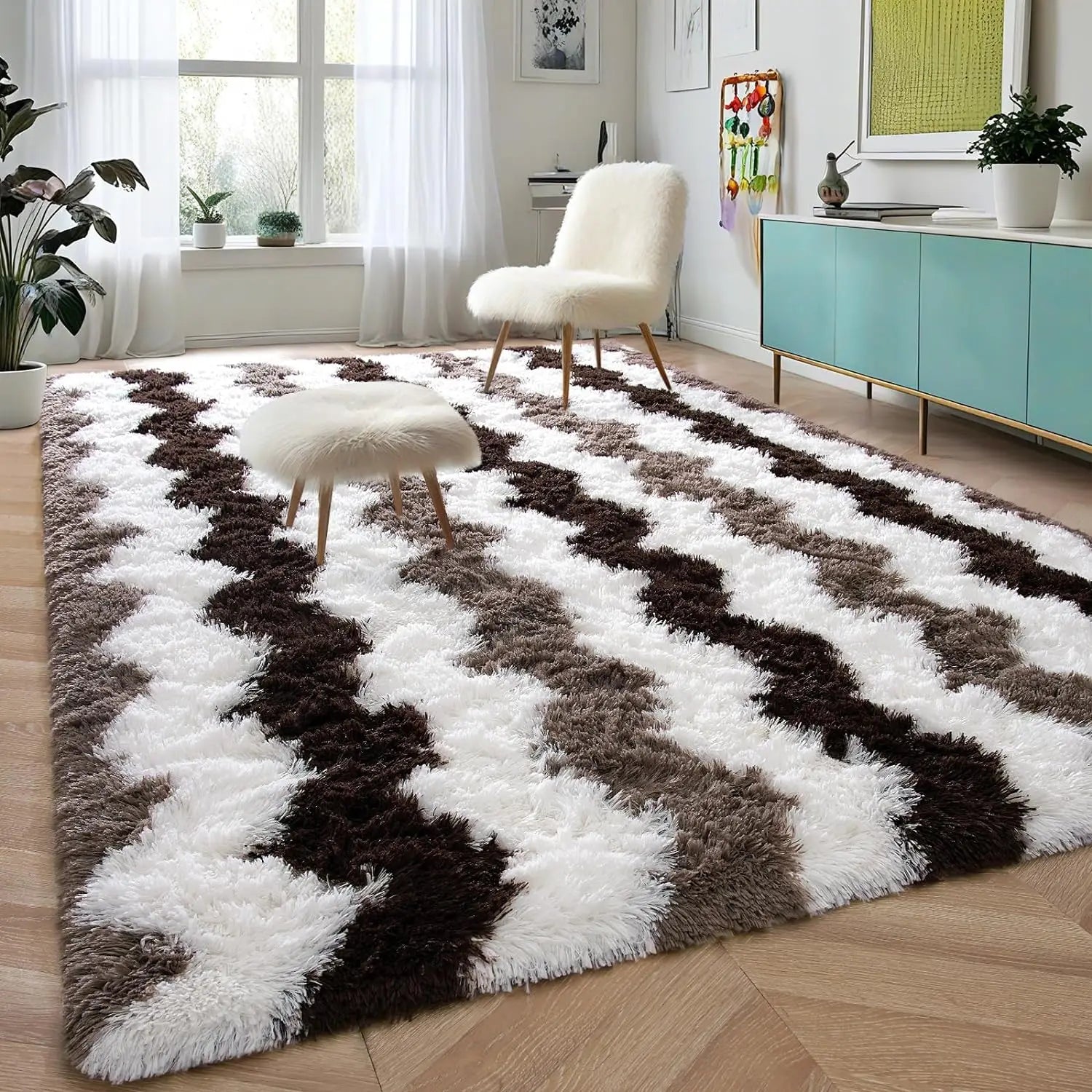 NOAHAS Soft Shaggy Plush Area Rugs