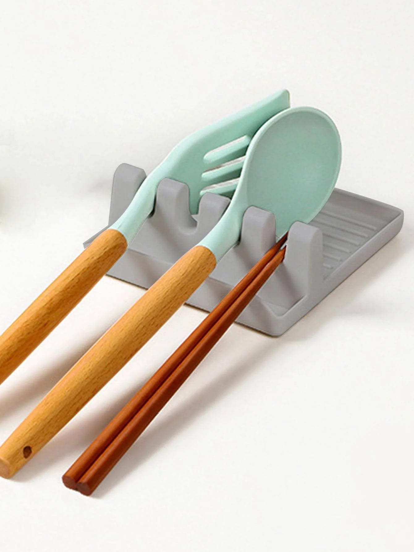 Household countertop spatula drain pot lid rack