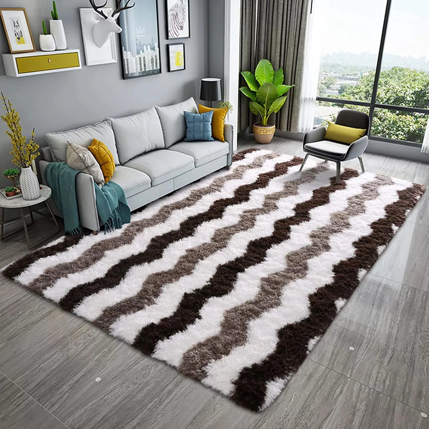 NOAHAS Soft Shaggy Plush Area Rugs