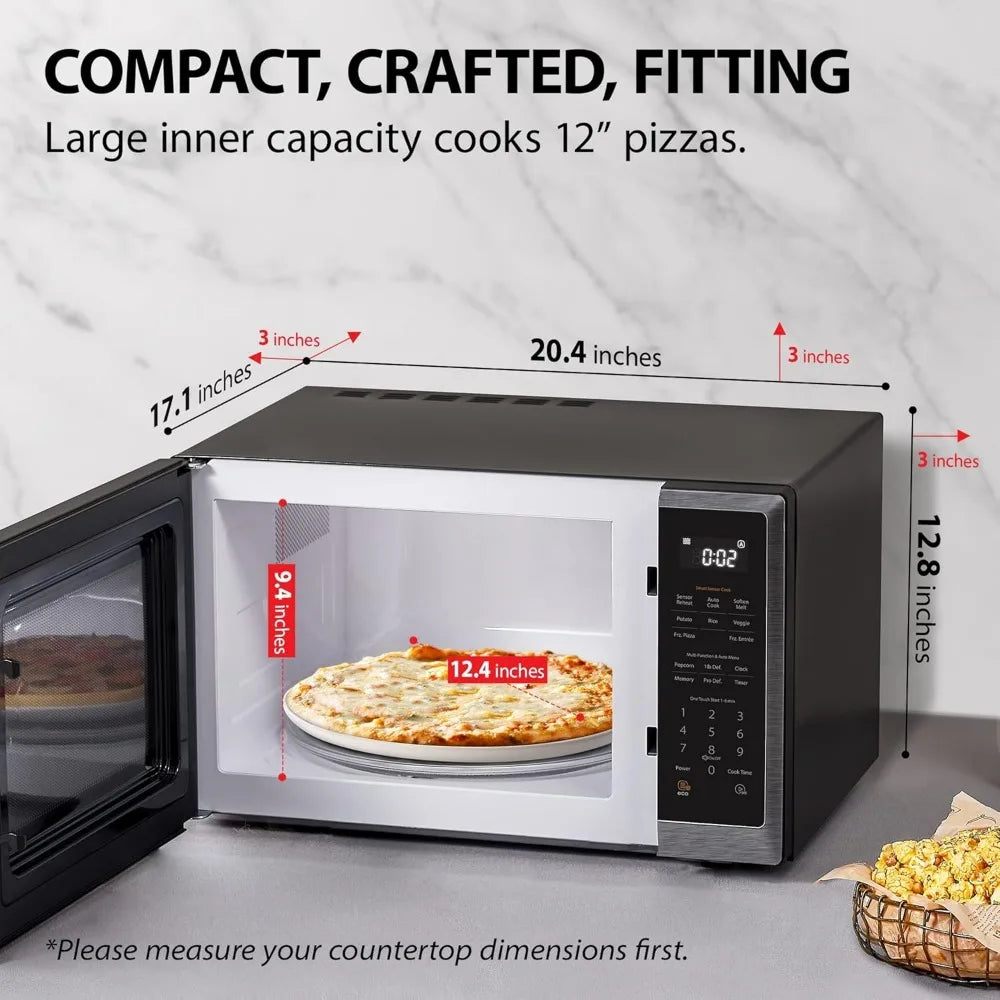 Countertop Microwave Oven With Stylish Design Smart Sensor