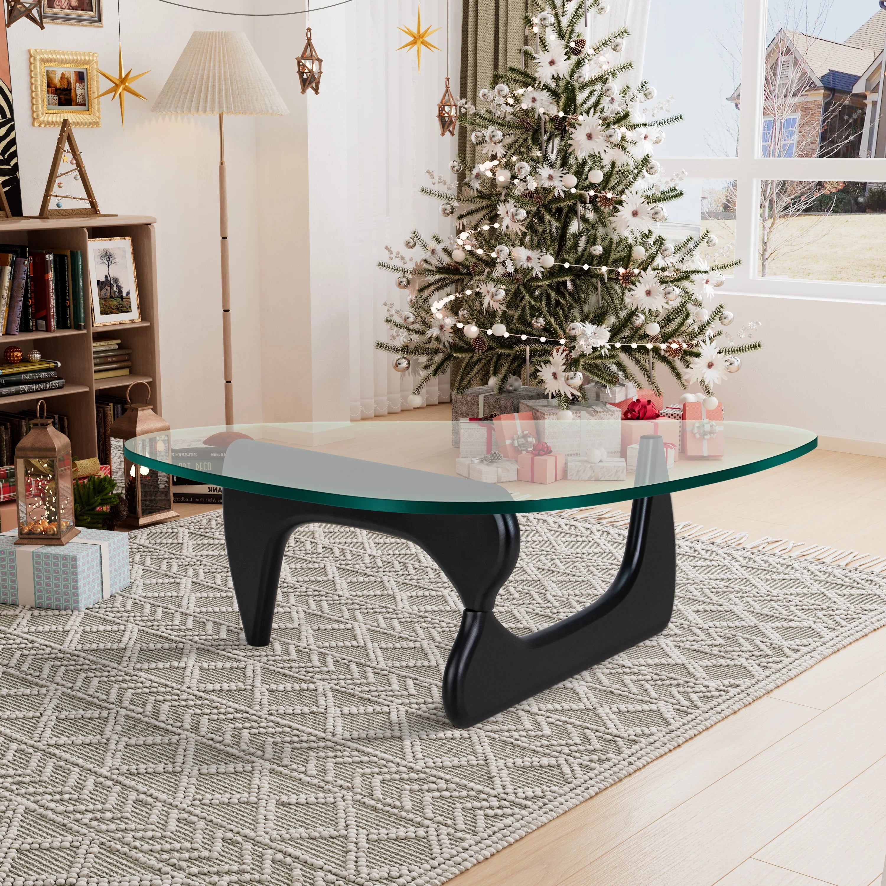 Glass Table Living Room Furniture Home Coffee Table Irregular Modern Simple Dining Table For Bedroom Side Desk Table