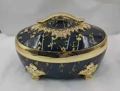 3PCS Stainless Steel Cookware Set White/Black & Gold/Silver Insulated Luxury Food Warmer For Hot Pot Casserole 4/5/6L