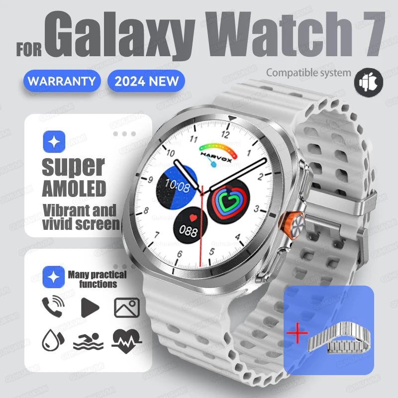 For Samsung Galaxy Watch 7 Ultra Smart Watch Men 32GB Memory NFC Bluetooth Call IP68 Waterproof Outdoor Sport Watch New Upgraded