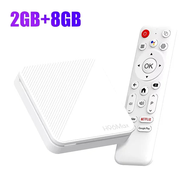 Newest H96 MAX H313 Smart TV Box Android 14 2GB 8GB 16GB Wifi6 BT 4K HD Google Voice Media Player AV1 Set Top Box