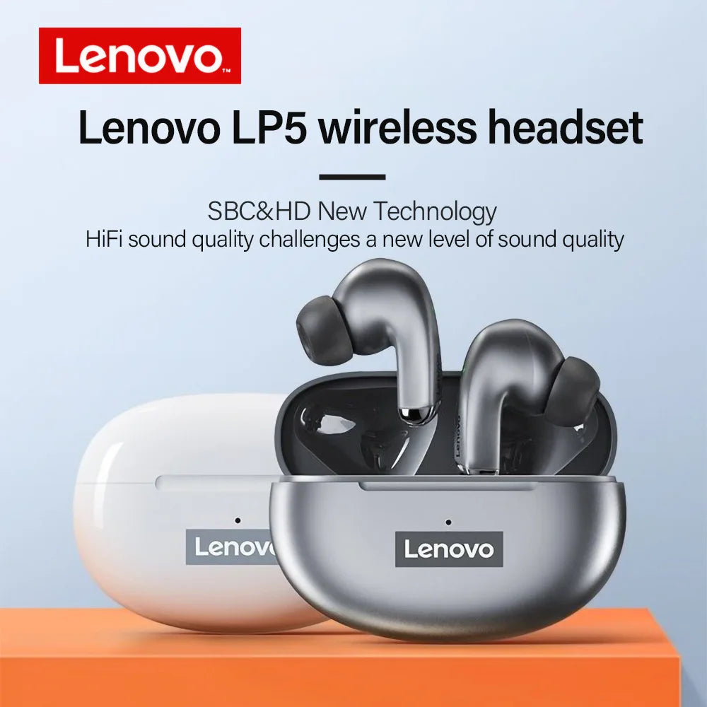 Original Lenovo LP5 Wireless Bluetooth Earbuds