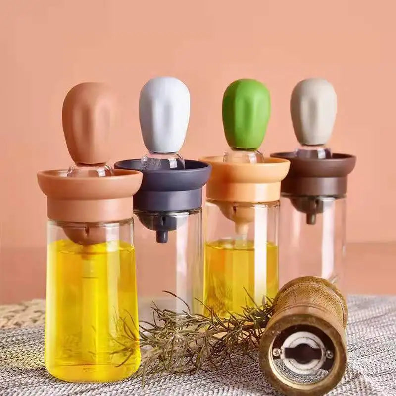 Silicone Glass Oil Bottle Brush Container